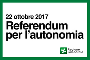 REFERENDUM CONSULTIVO PER L'AUTONOMIA DELLA LOMBARDIA: SI VOTA DOMENICA 22 OTTOBRE 2017