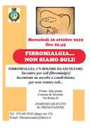 FIBROMIALGIA... NON SIAMO SOLI! - MERCOLEDÌ 16 OTTOBRE 2019