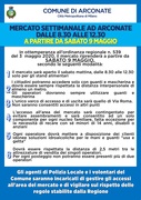 CORONAVIRUS, TORNA IL MERCATO DEL SABATO: DALLE 8.30 ALLE 12.30, SOLO PER STAND ALIMENTARI