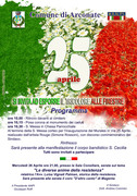 CELEBRAZIONE ANNIVERSARIO DELLA LIBERAZIONE - 25 APRILE 1945