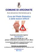 NELL'AMBULATORIO INFERMIERISTICO DI ARCONATE SI CURA ANCHE IL PIEDE DIABETICO