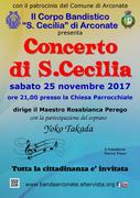 CONCERTO DI S. CECILIA - SABATO 25 NOVEMBRE 2017