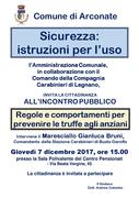 SICUREZZA: ISTRUZIONI PER L'USO - GIOVEDI' 7 DICEMBRE ORE 15.00