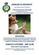 INCONTRO IN AREA CANI CON DIMOSTRAZIONI DIRETTE DA ESPERTO CINOFILO - SABATO 6 OTTOBRE ORE 14