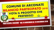 BILANCIO PARTECIPATO 2018: VOTA I NOVE PROGETTI PROPOSTI