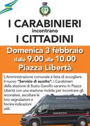 I CARABINIERI INCONTRANO I CITTADINI - DOMENICA 3 FEBBRAIO 2019