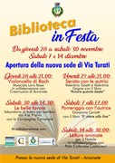 BIBLIOTECA IN FESTA ... NELLA NUOVA SEDE IN VIA TURATI
