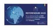 REFERENDUM COSTITUZIONALE DEL 29/03/2020 - TERMINI E MODALITÀ DI ESERCIZIO DELL’OPZIONE DEGLI ELETTORI RESIDENTI ALL’ESTERO PER IL VOTO IN ITALIA