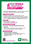 DOTE SCUOLA 2020/2021 - MATERIALE DIDATTICO: SCADENZA PRESENTAZIONE DOMANDE 29 MAGGIO, ORE 12.00