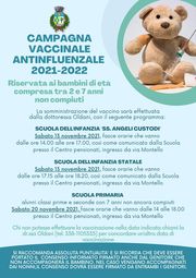 CAMPAGNA VACCINALE ANTINFLUENZALI - BAMBINI DAI 2 AI 7 ANNI NON COMPIUTI 