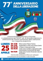  77° anniversario della Liberazione - lunedì 25 Aprile