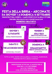 DALL'1 AL 4 SETTEMBRE TORNA LA FESTA DELLA BIRRA