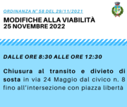 LAVORI GRUPPO CAP: CHIUSURA VIA 24 MAGGIO