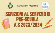DOMANDA DI ISCRIZIONE AL SERVIZIO DI PRE-SCUOLA PER L’ANNO SCOLASTICO 2023/2024