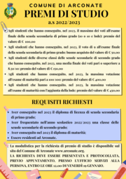 PREMI STUDIO ANNO SCOLASTICO 2022/2023 
