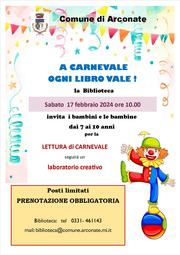 A CARNEVALE OGNI LIBRO VALE!