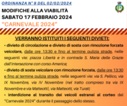 MODIFICHE ALLA VIABILITA' - CARNEVALE 2024