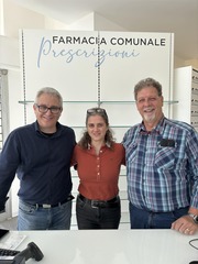 LA FARMACIA COMUNALE È UFFICIALMENTE APERTA: BUON LAVORO!
