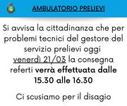 AVVISO AMBULATORIO PRELIEVI