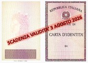 AVVISO IMPORTANTE - CARTA D'IDENTITA' CARTACEA NON PIU' VALIDA DAL 3 AGOSTO 2026