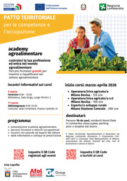 PATTO TERRITORIALE per le competenze e l’occupazione