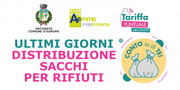 AVVISO ULTIMI GIORNI DISTRIBUZIONE SACCHI