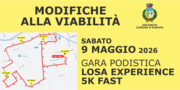 Modifiche alla viabilità - 9 maggio - Losa Experience
