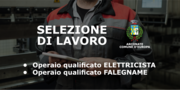 Selezioni per la figura di “Operaio qualificato Elettricista” e “Operaio qualificato Falegname”