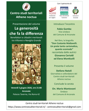 Presentazione libro La generosità che fa la differenza