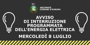 Interruzione programmata energia elettrica 08/07